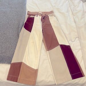 Alice and Olivia pants, size 25, multicolored brown